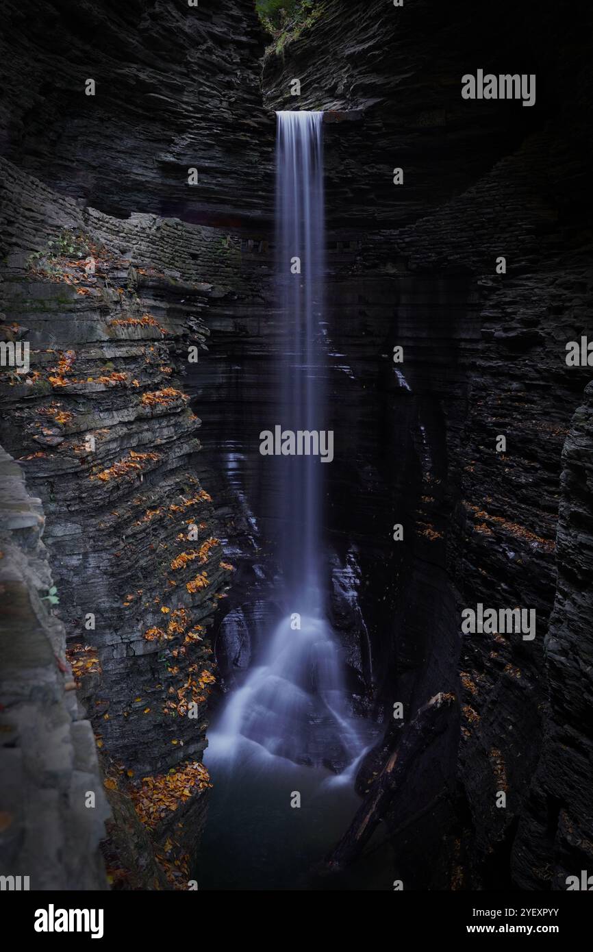 Caverne Cascade dans Watkins Glen State Park à New York Banque D'Images