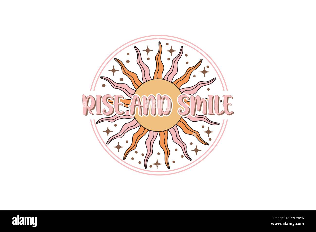 Boho SVG T-shirt Design Illustration de Vecteur