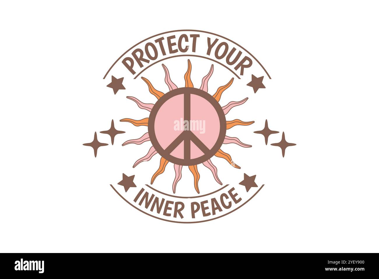 Boho SVG T-shirt Design Illustration de Vecteur