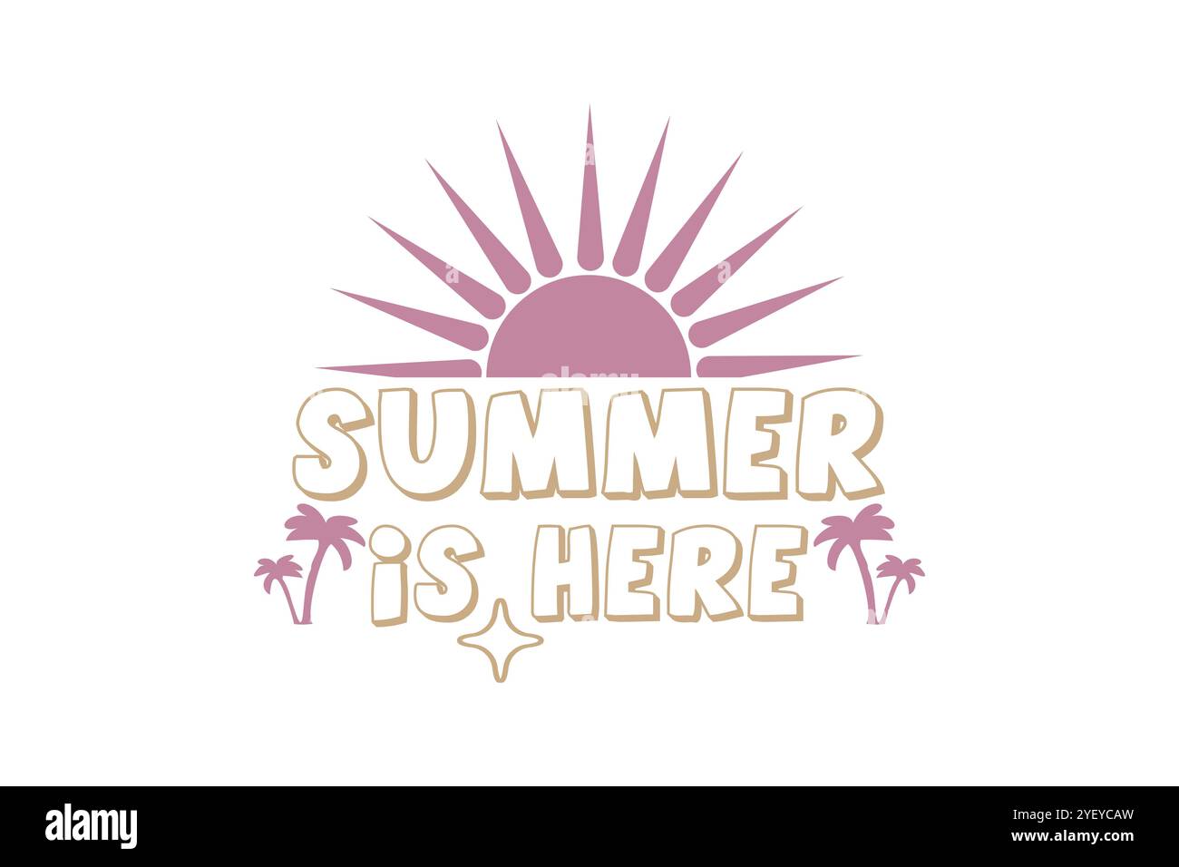 T-shirt Summer Beach SVG, Friends Family Freedom SVG Design Illustration de Vecteur