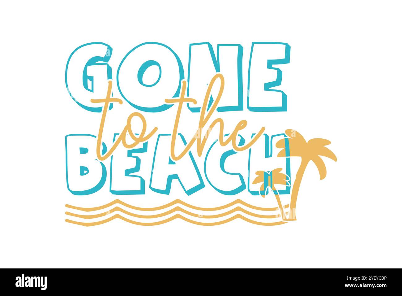 T-shirt Summer Beach SVG, Friends Family Freedom SVG Design Illustration de Vecteur