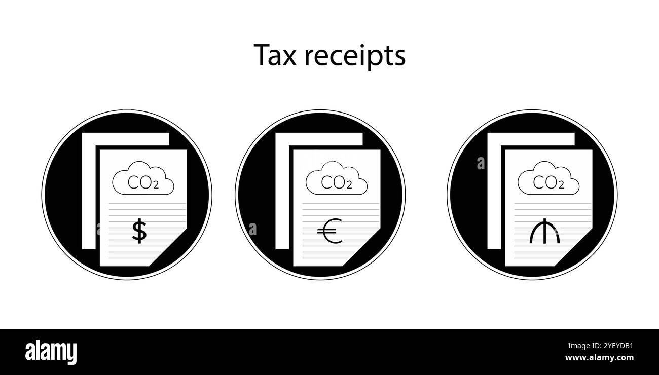 Concept de taxe carbone. Illustration vectorielle. Illustration de Vecteur Concept de taxe carbone. Illustration vectorielle. Illustration de Vecteur