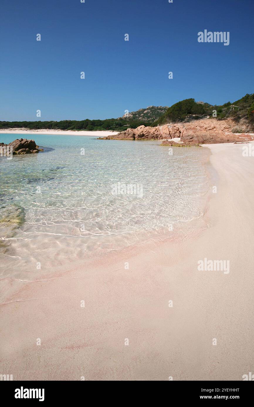 Budelli Island - Pink Beach - archipel la Maddalena - Sardaigne du Nord Banque D'Images