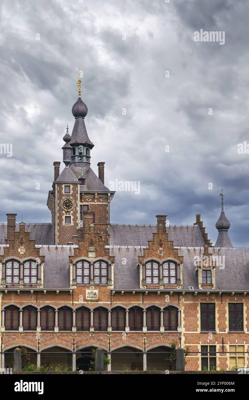 Le château d'Ooidonk est un château situé dans la ville de Deinze, en Flandre orientale, en Belgique, en Europe Banque D'Images