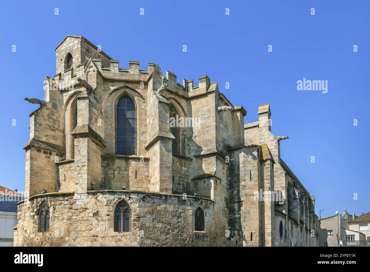 Église notre-Dame de Lamourguier, du XIIIe siècle à Narbonne, France, Europe Banque D'Images