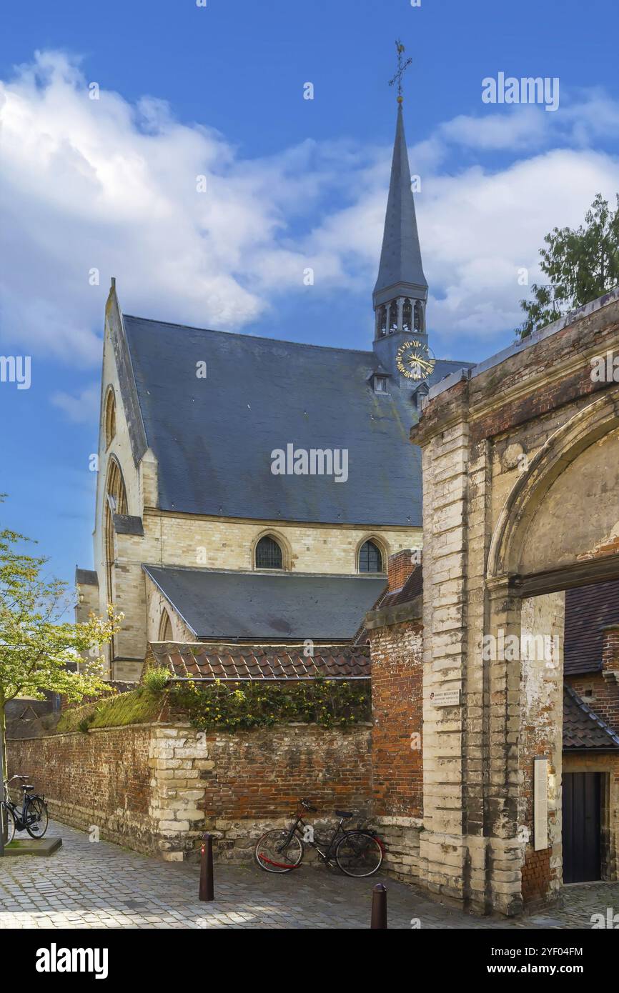 Église à Groot Begijnhof à Louvain, Belgique, Europe Banque D'Images