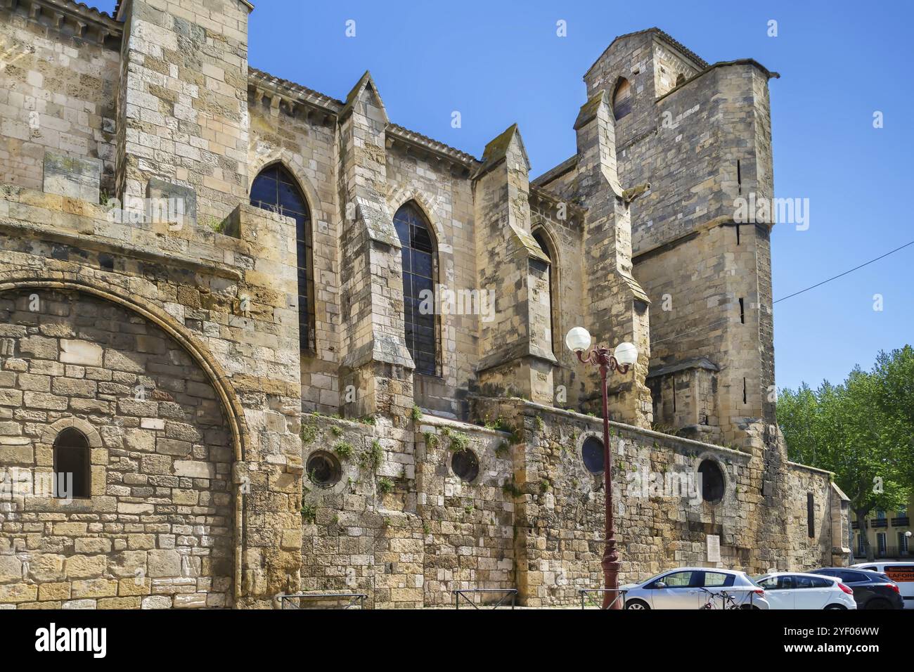 Église notre-Dame de Lamourguier, du XIIIe siècle à Narbonne, France, Europe Banque D'Images