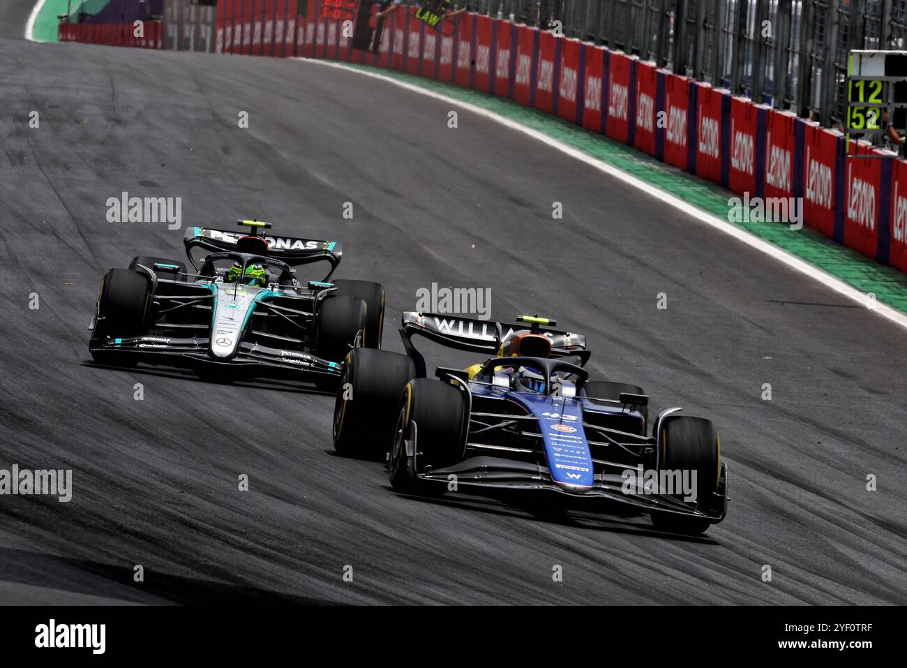 Sao Paulo, Brésil. 02 novembre 2024. Franco Colapinto (ARG) Williams Racing FW46. 02.11.2024. Championnat du monde de formule 1, Rd 21, Grand Prix du Brésil, Sao Paulo, Brésil, sprint et journée de qualification. Le crédit photo devrait se lire : XPB/Alamy Live News. Banque D'Images