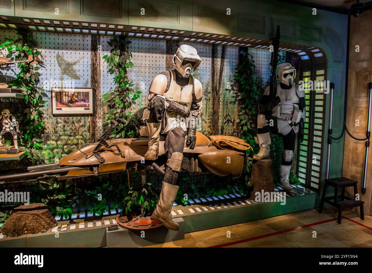 Star Wars Travelling Galaxy - retour du Jedi Storm Trooper à Budapest, Hongrie. Banque D'Images