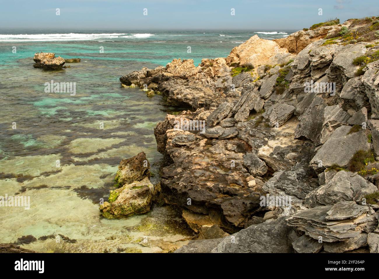 Little Salmon Bay, Rottnest Island, Australie occidentale, Australie Banque D'Images