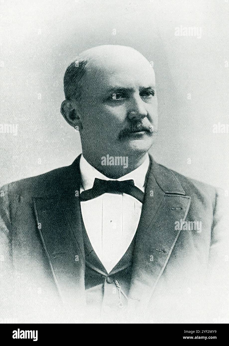 Charles Frederick Crisp était un homme politique américano-britannique. Membre du Parti démocrate, Crisp a été élu député de Géorgie en 1882 et a servi jusqu'à sa mort en 1896. De 1890 à 1895, il dirige le Parti démocrate à la Chambre, soit comme président de la Chambre, soit comme chef de la minorité à la Chambre. Banque D'Images