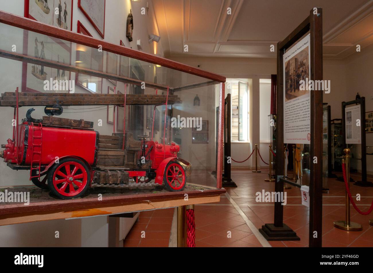 Galerie historique des pompiers, Naples. Banque D'Images