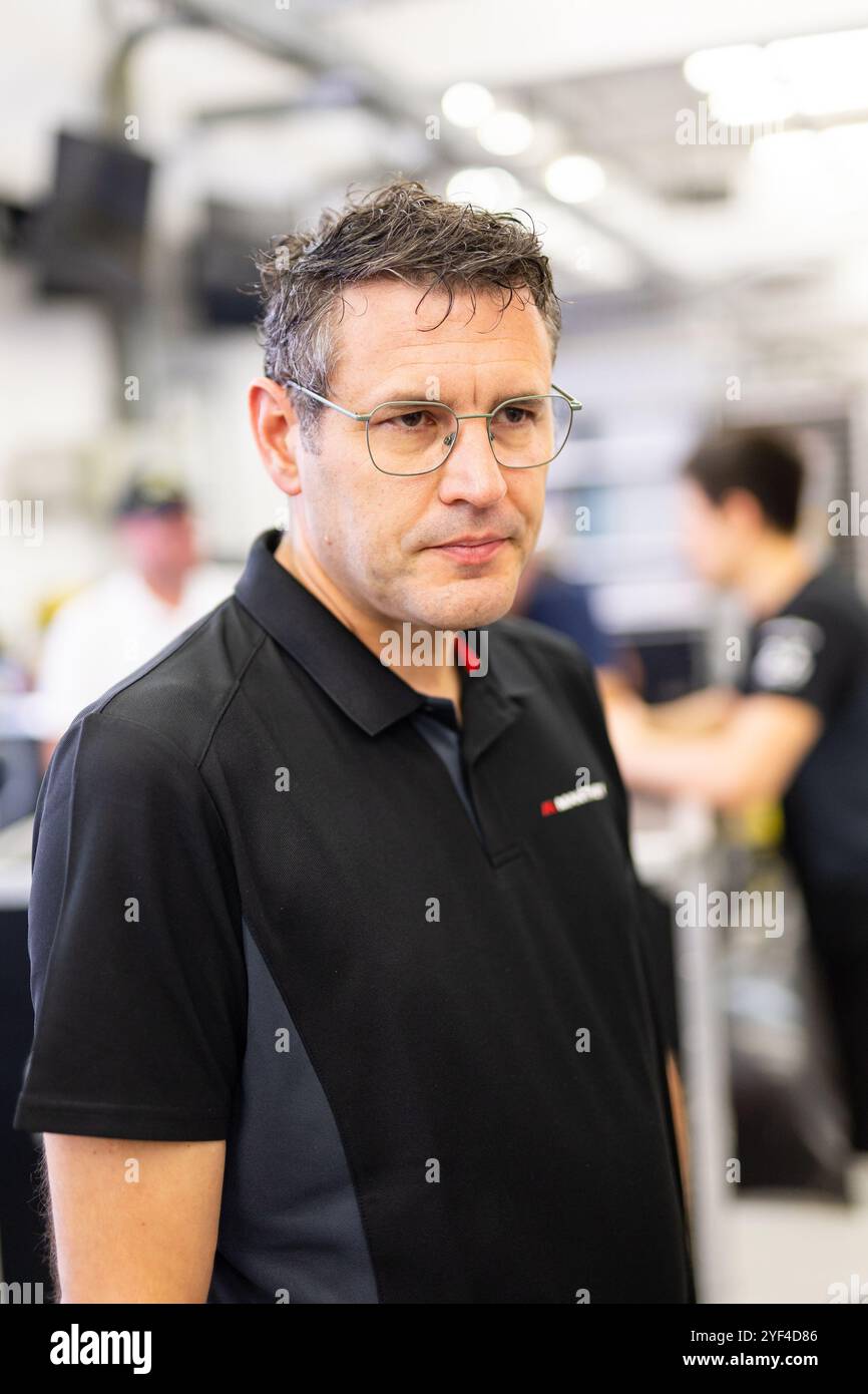 RAEDER Nicolas, Directeur de Manthey Racing, portrait lors du Rookie test 2024 du Championnat du monde d'Endurance FIA, le 3 novembre 2024 sur le circuit international de Bahreïn à Sakhir, Bahreïn Banque D'Images