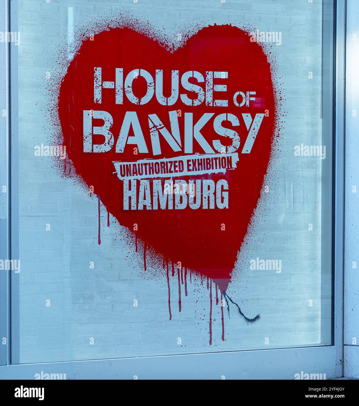 House of Banksy, exposition à Hambourg, Allemagne, Europe Banque D'Images