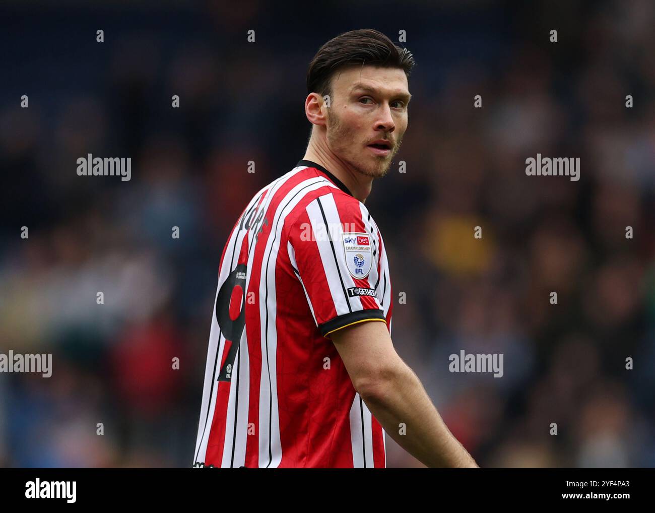 Blackburn, Royaume-Uni. 2 novembre 2024. Kieffer Moore de Sheffield United lors du Sky Bet Championship match à Ewood Park, Blackburn. Le crédit photo devrait se lire : Simon Bellis/Sportimage crédit : Sportimage Ltd/Alamy Live News Banque D'Images