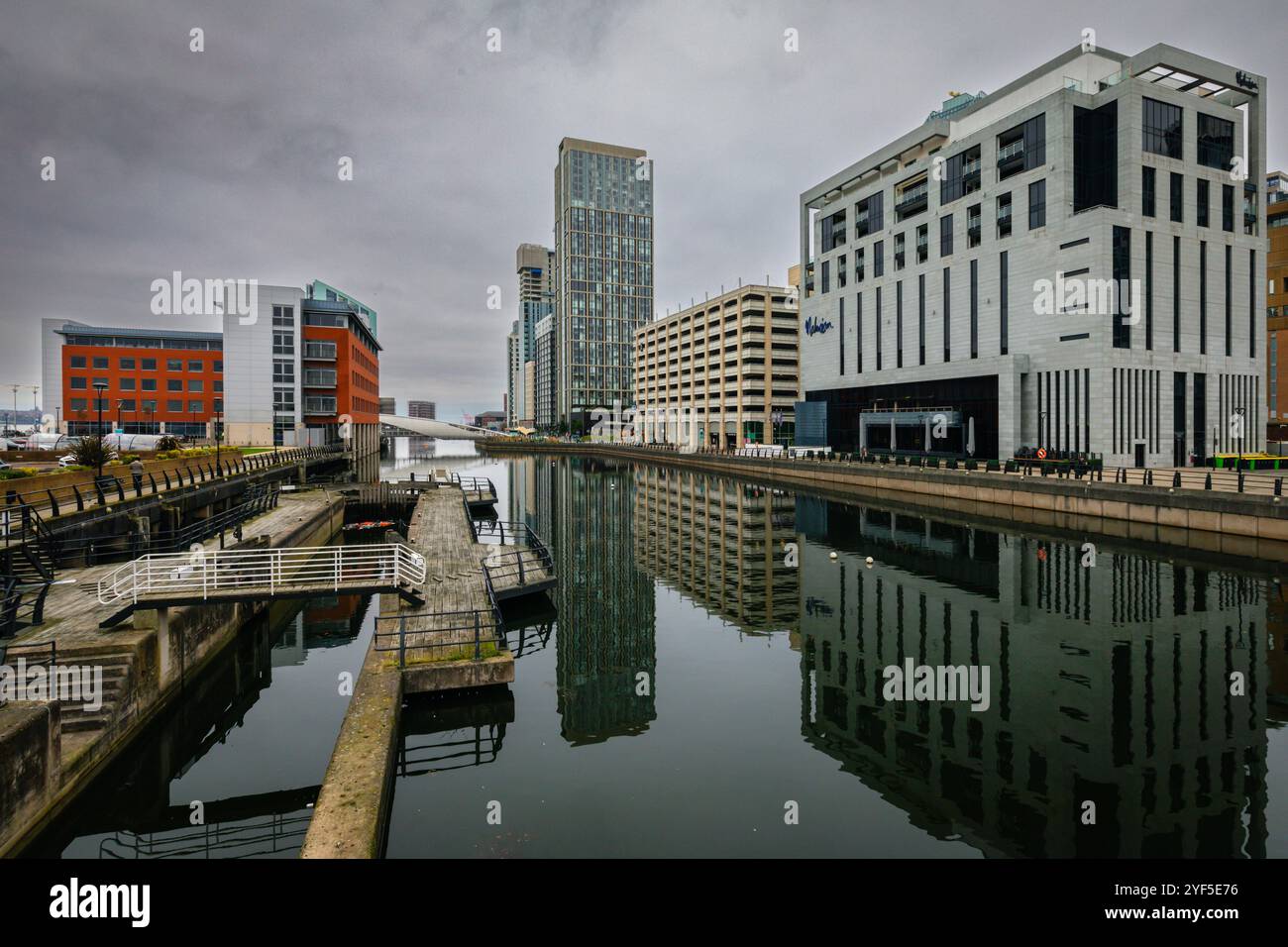 Quartier commercial, Liverpool, Royaume-Uni Banque D'Images