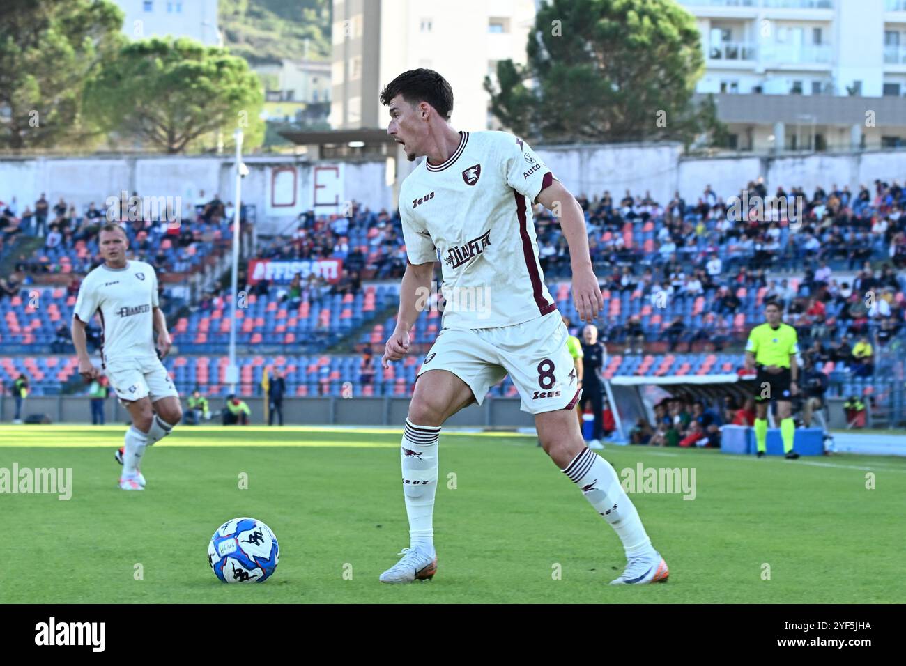 Ajdin Hrustic pendant Cosenza Calcio vs US Salernitana, match de football italien Serie A à Cosenza, Italie, le 3 novembre 2024 Banque D'Images