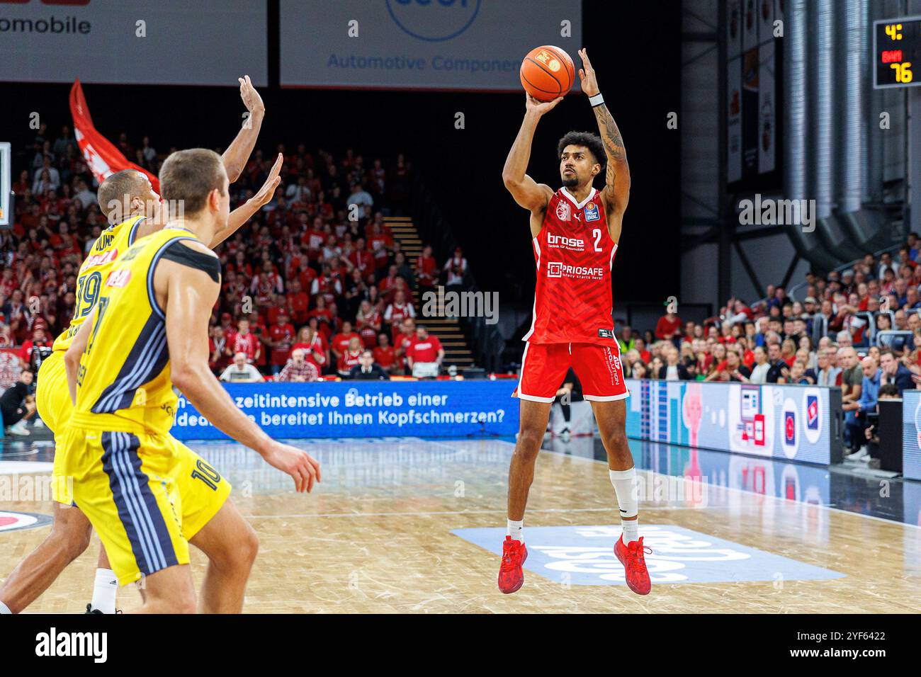 Ibrahim Watson-Boye (Bamberg Baskets, #02), Bamberg Baskets v. ALBA Berlin, Basketball, easyCredit BBL, 7. Spieltag, 03.11.2024 Foto : Eibner-Pressefoto/Guener Santemiz Banque D'Images