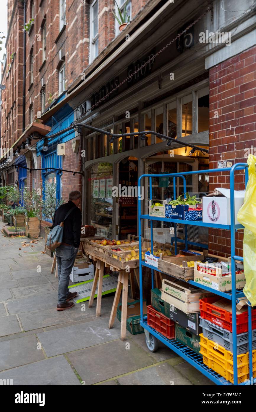 Leila's Shop London - épicerie et café de Leila McAlister près d'Arnold Circus dans Shoreditch à Londres. Leila's Shop Calvert Ave Bethnal Green, Banque D'Images