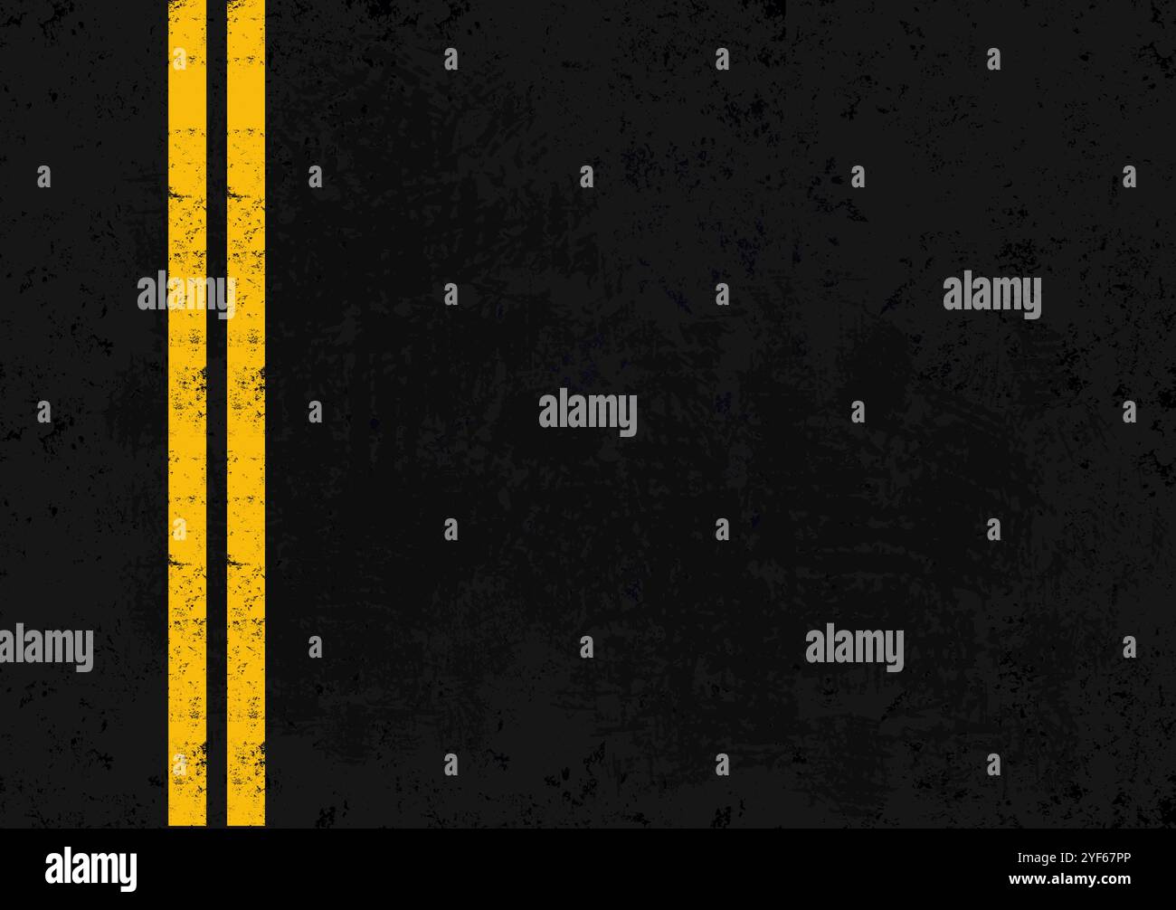 asphalte avec des rayures jaunes - fond vectoriel Illustration de Vecteur