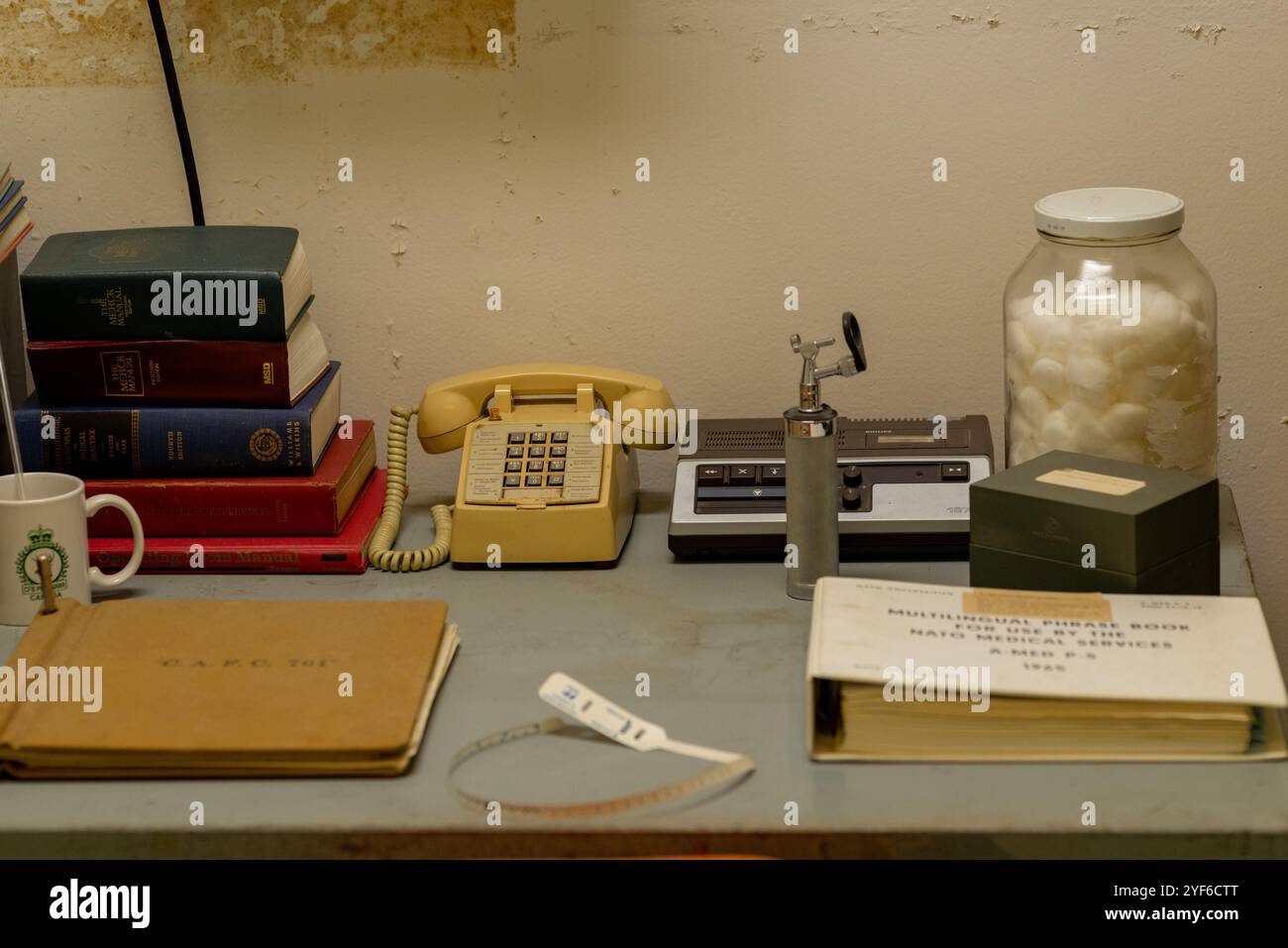 Bureau médical au Diefenbunker, Carp, Ontario, Canada Banque D'Images