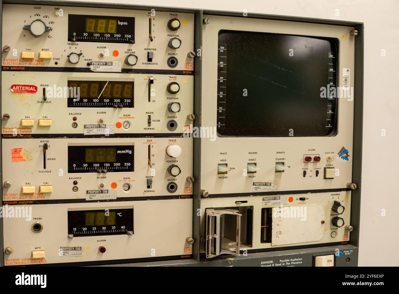 Équipement médical au Diefenbunker, Carp, Ontario, Canada Banque D'Images