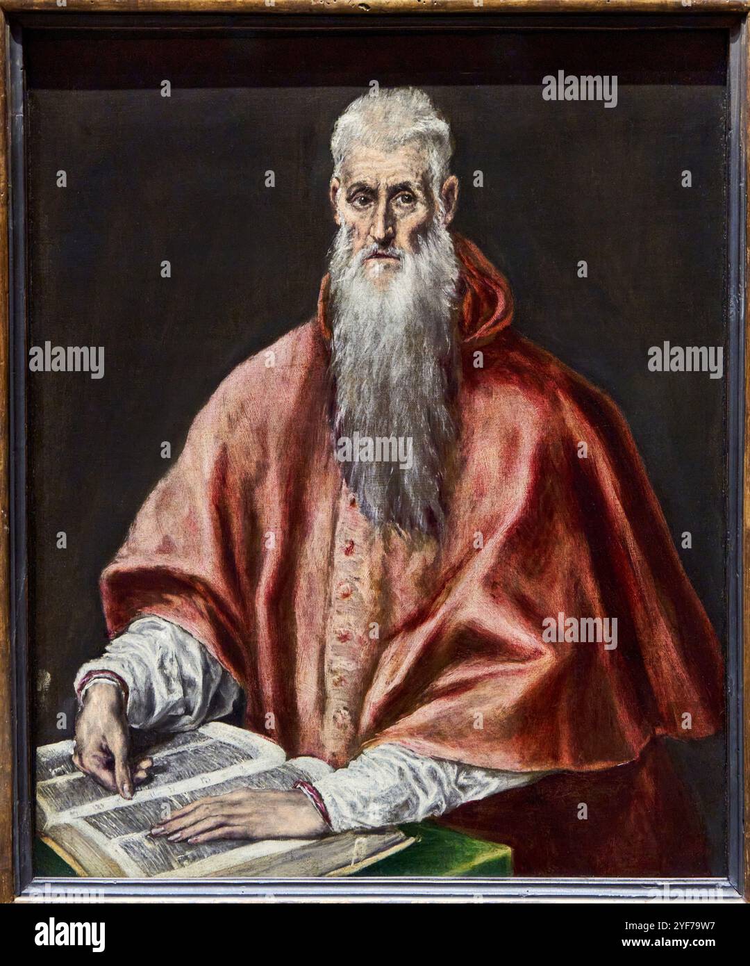 Saint Jérôme en tant que cardinal, 1590-1600, peut-être par El Greco (1541-1614), The National Gallery, Londres, Royaume-Uni. Banque D'Images