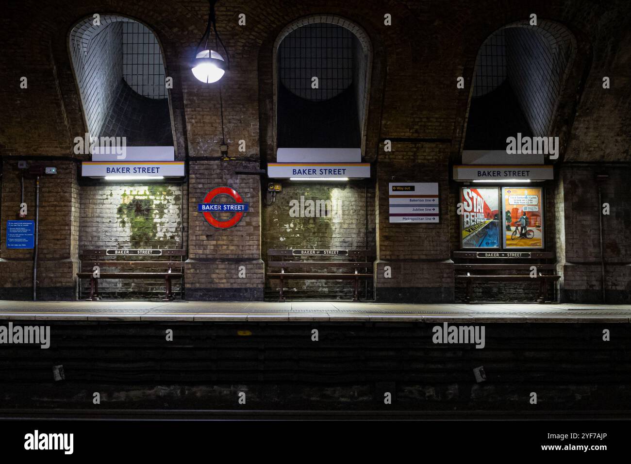 La station de métro Baker Street Banque D'Images