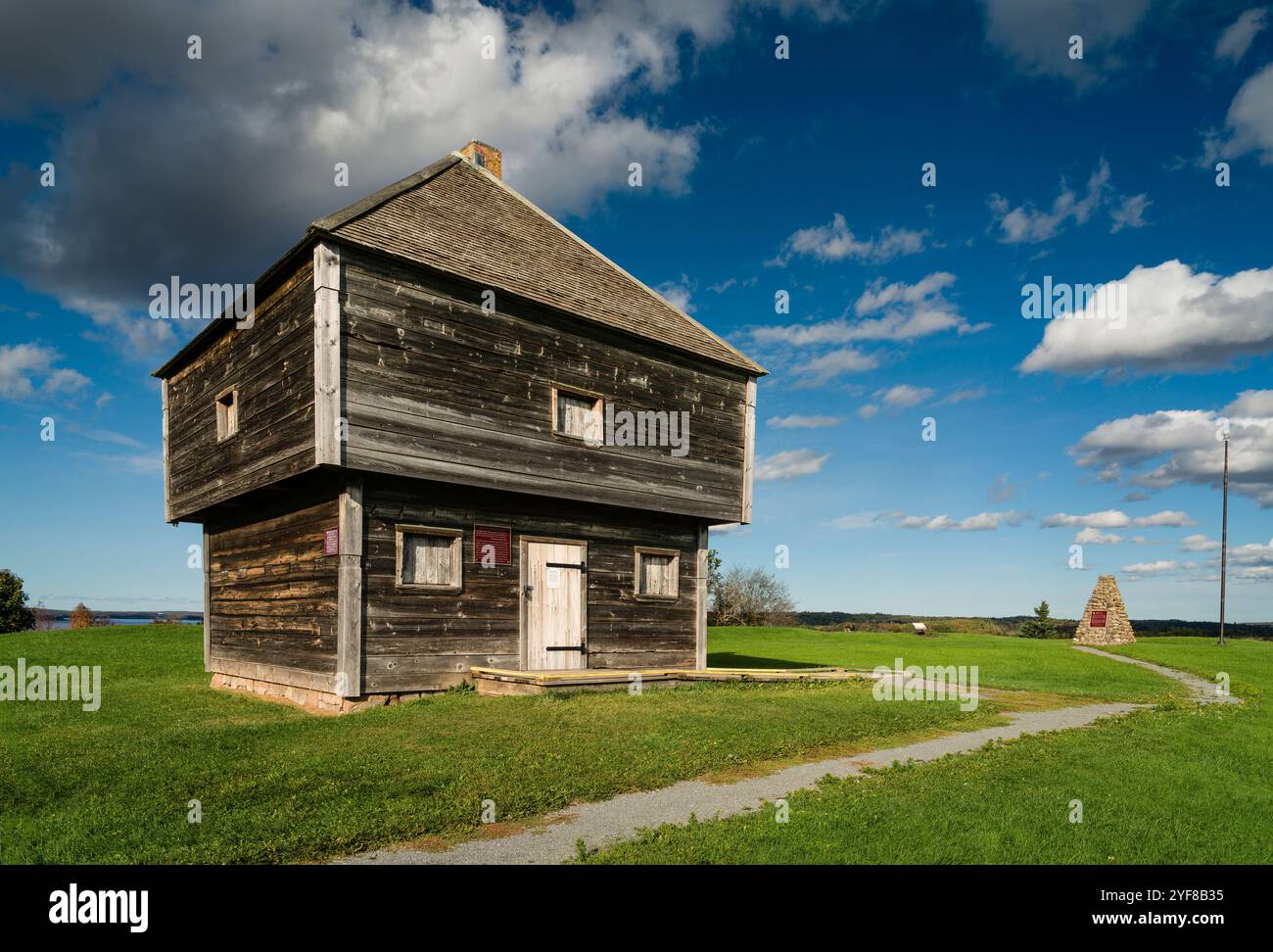 Blockhouse Fort Edward   Windsor, Nouvelle-Écosse, CAN Banque D'Images