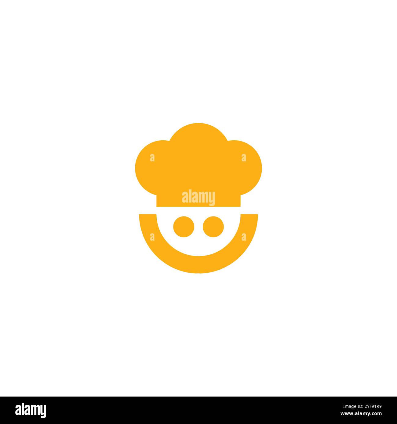 Logo Smile Chef. Vecteur d'icône de chef Illustration de Vecteur