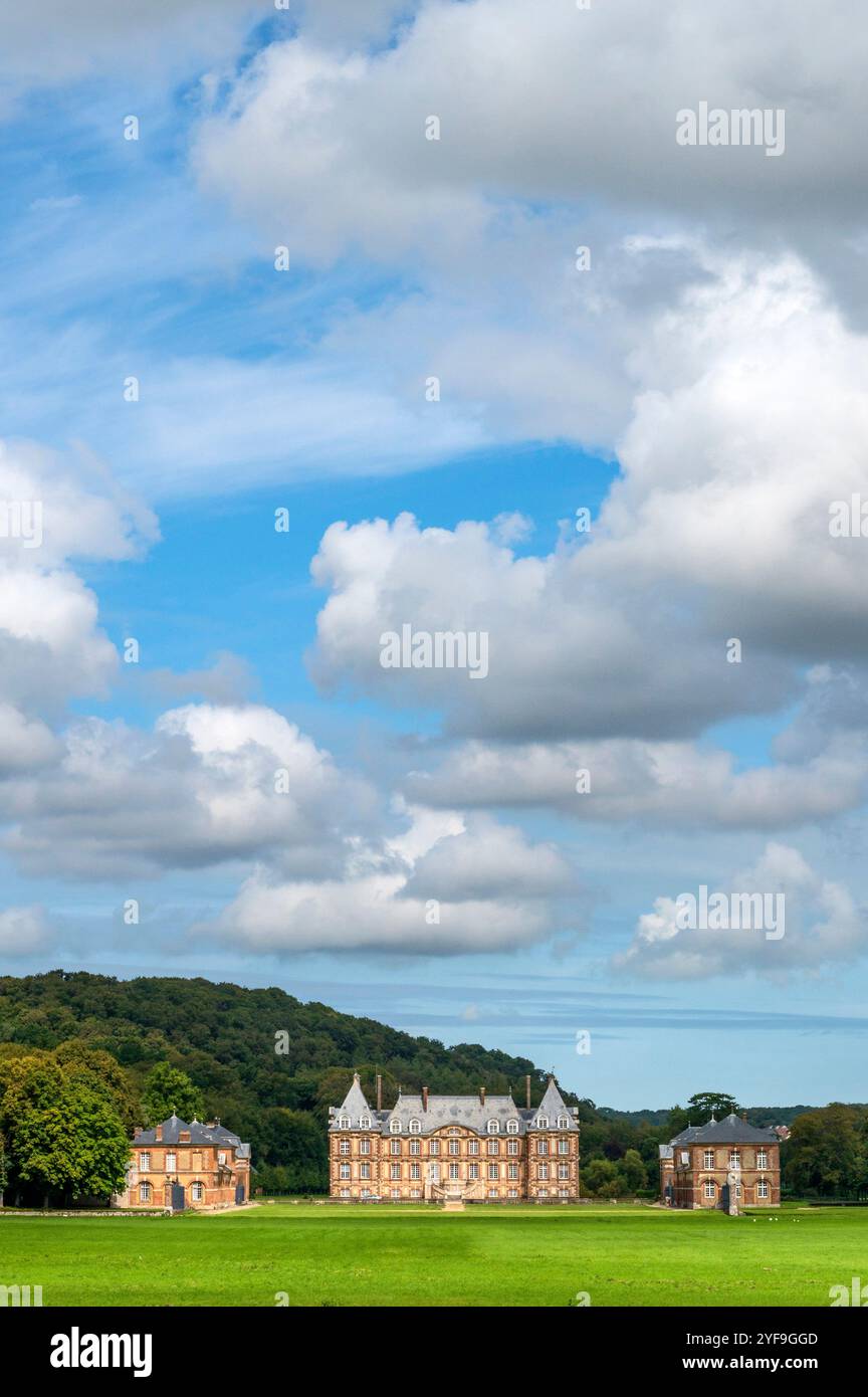 Le château de Cany-Barville en haute-Normandie Banque D'Images