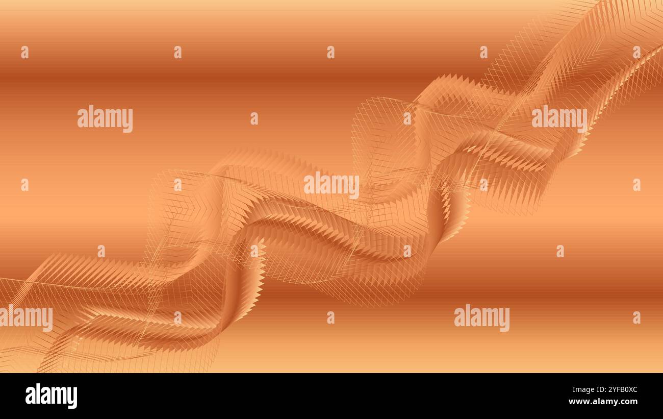 Lignes ondulées abstraites de couleur bois et fond dégradé de couleur en bois Illustration de Vecteur