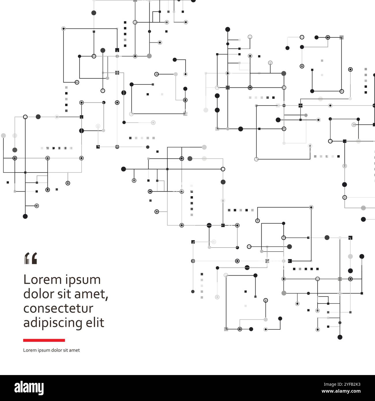 Contexte des médias sociaux. Ligne pointillée. Lignes carrées connectées. Illustration de Vecteur