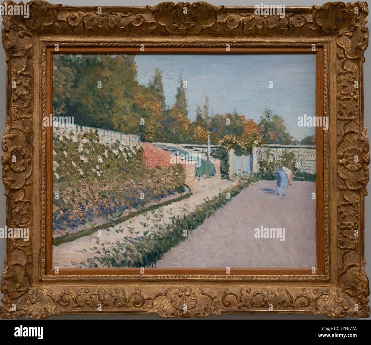 Paris, France - 05 13 2023 : Musée d'Orsay. Le jardinier peint par Gustave Caillebotte Banque D'Images