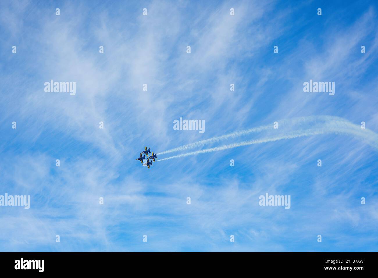 Boeing F/A-18 Super Hornet, spectacle des Blue Angels, Fleet week USA Banque D'Images