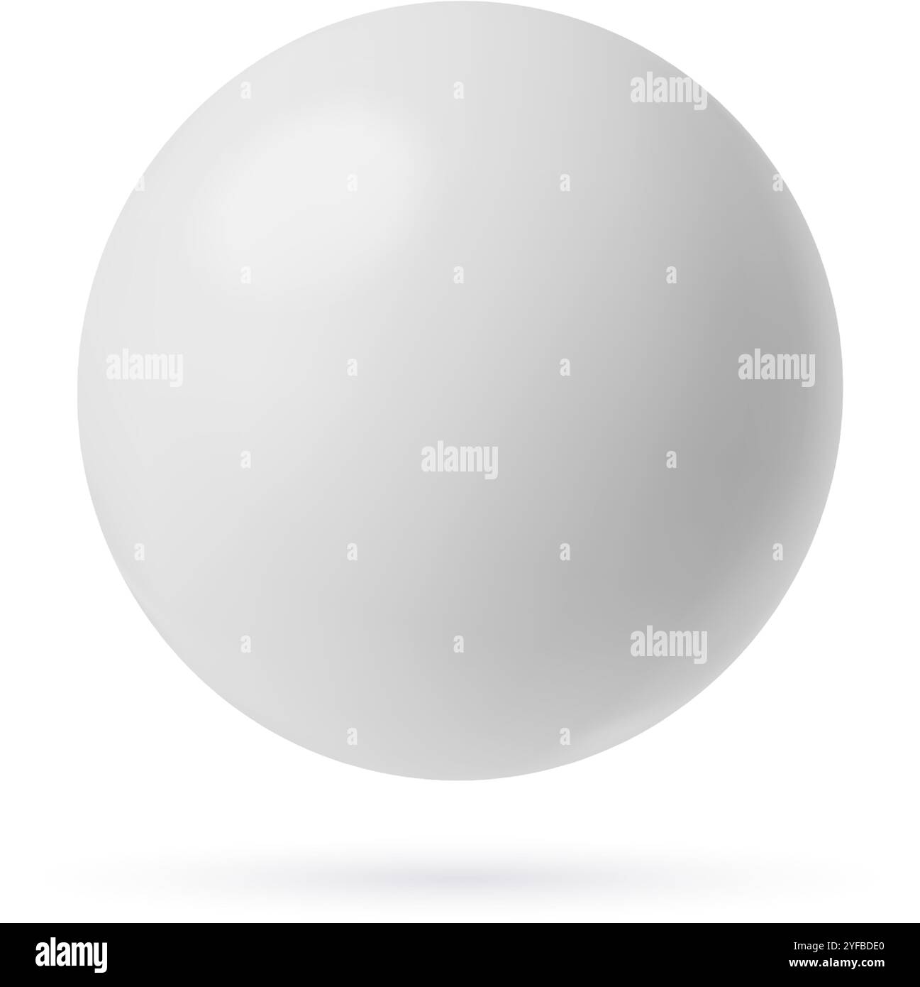 Illustration vectorielle de forme abstraite réaliste 3D sphère blanche isolée sur fond blanc Illustration de Vecteur