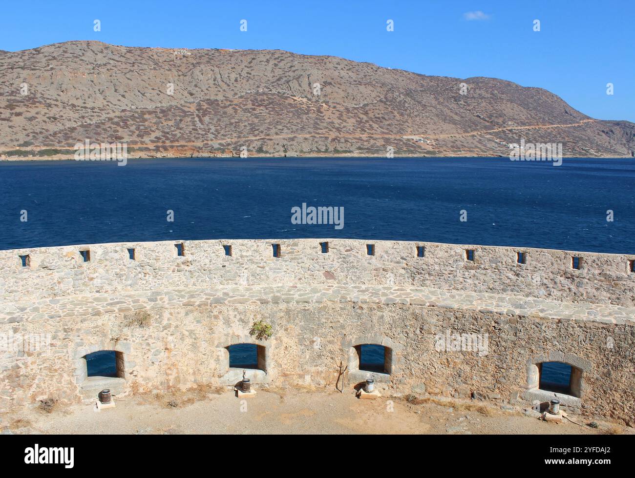 Spinalonga, Crète, Grèce Banque D'Images