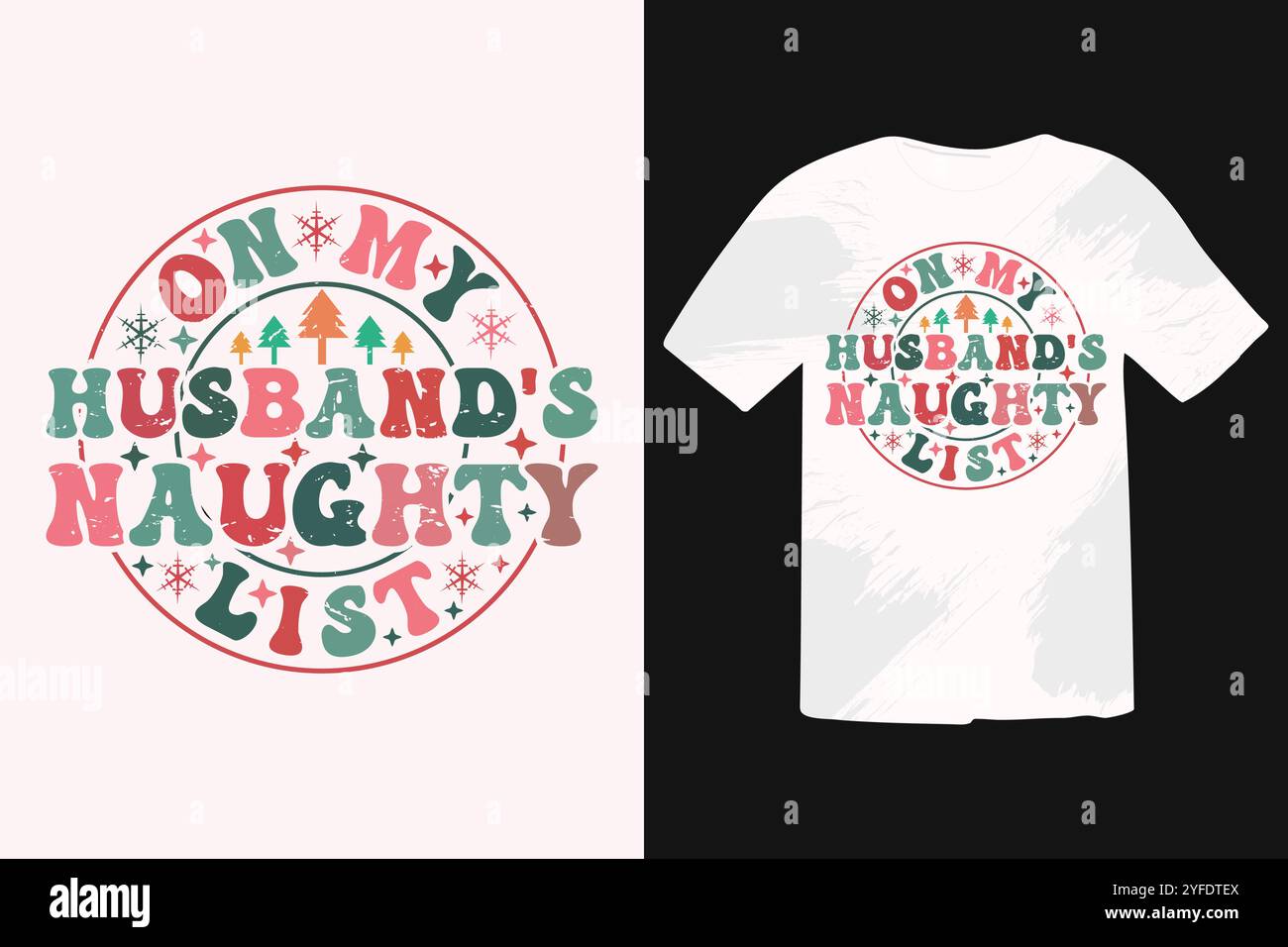 T-shirt de Noël Boho, Christmas Wenter SVG Design Illustration de Vecteur