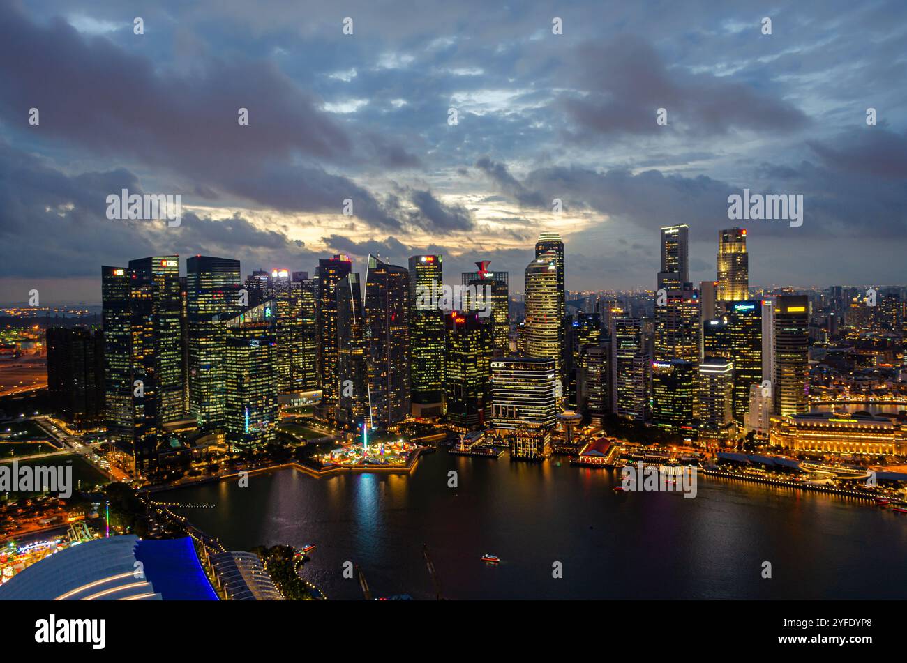 Les bâtiments du quartier financier de Singapour Banque D'Images