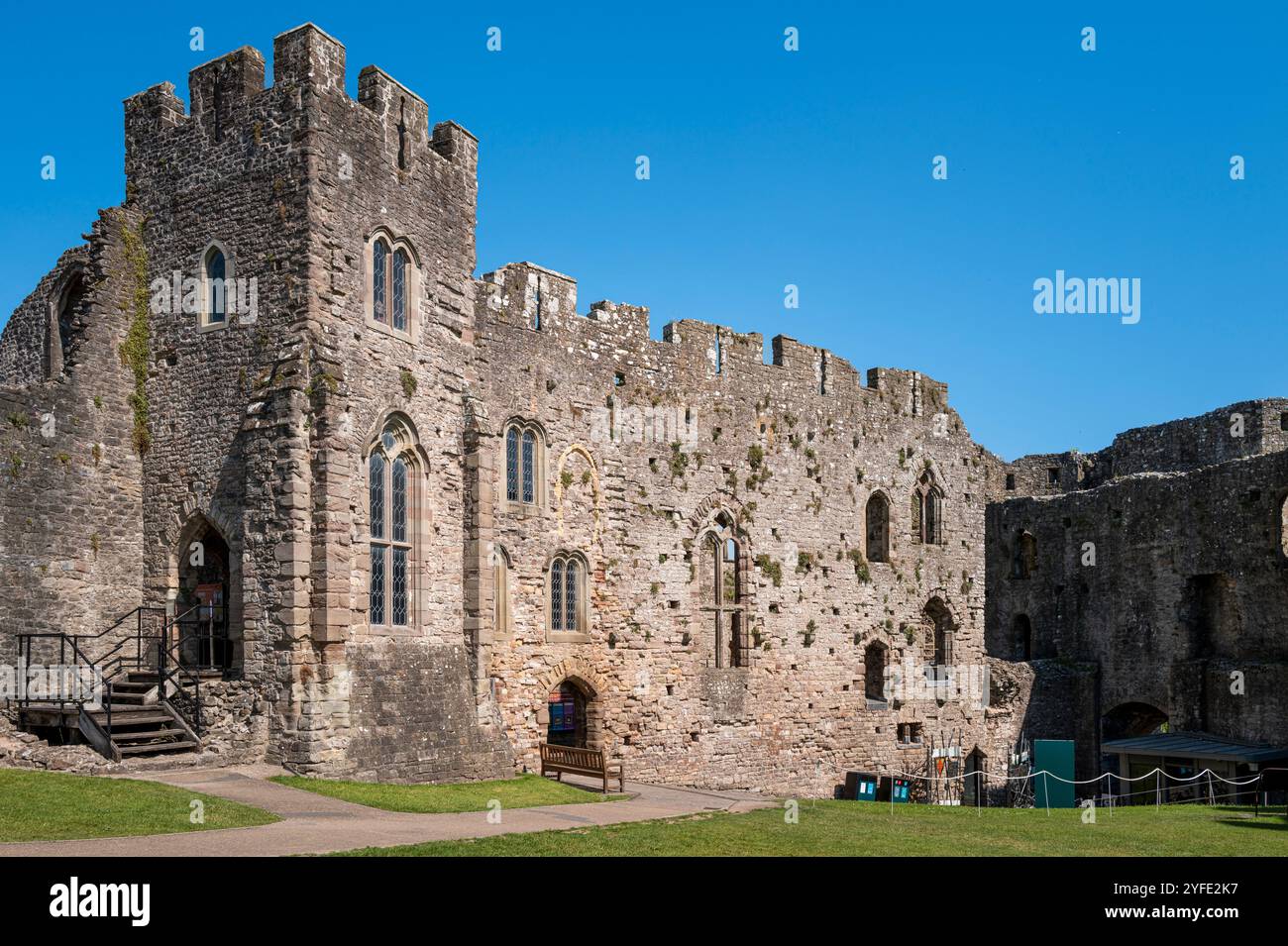 Château de Chepstow. Chepstow, Monmouthshire, pays de Galles, Royaume-Uni. Banque D'Images