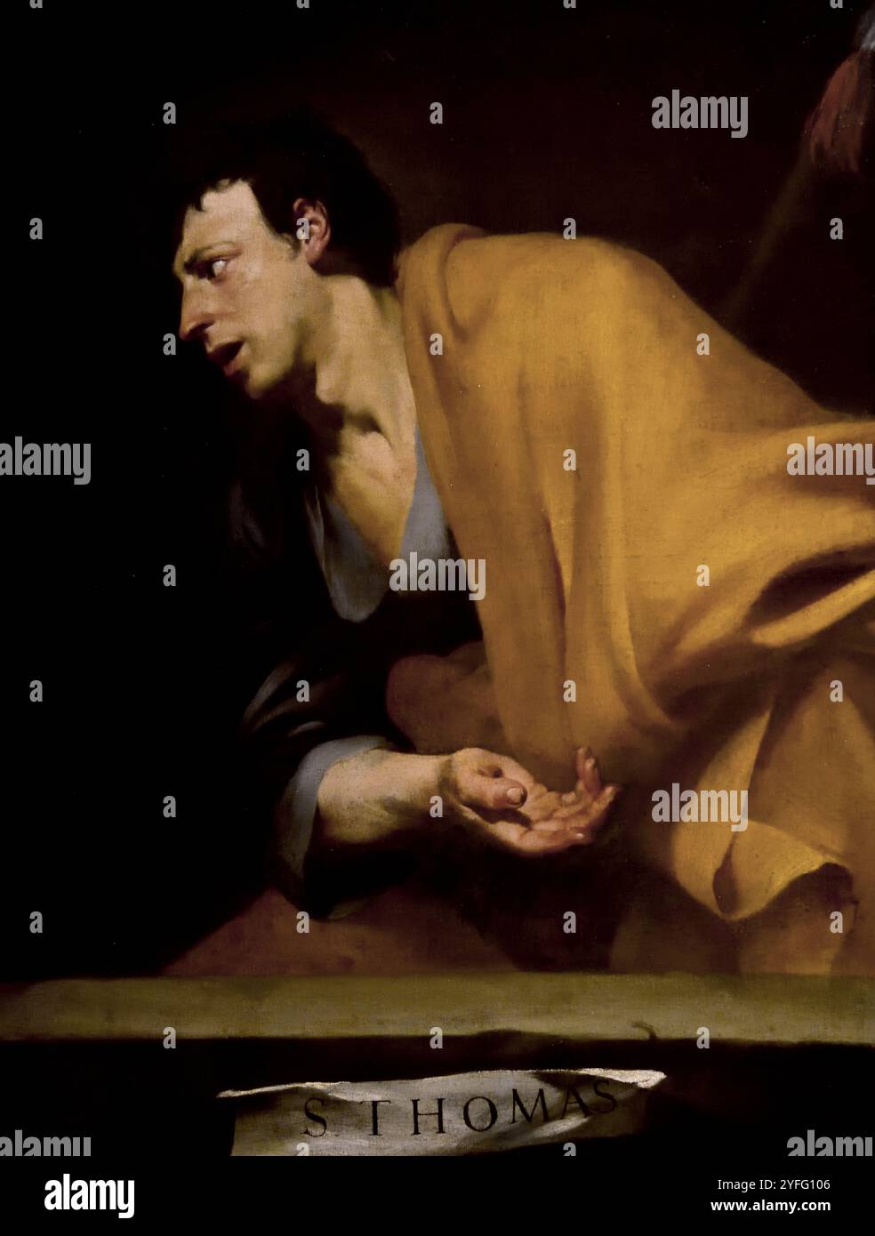 Saint Thomas de Jusepe - Jose de Ribera (1591-1652) Espagne, Espagnol, ( Musée des Beaux-Arts Budapest ) Banque D'Images