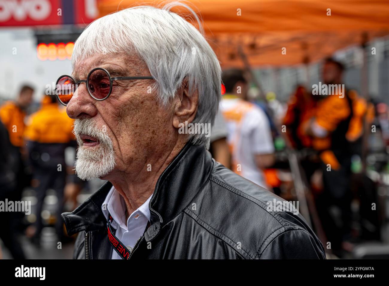 Sao Paulo, Brésil, 03 novembre 2024, Bernie Ecclestone, ancien directeur général du Groupe F1, participe à la journée du Grand Prix de Sao Paulo 2024, qui se déroule à Sao Paulo, au Brésil. Crédit : Michael Potts/Alamy Live News Banque D'Images