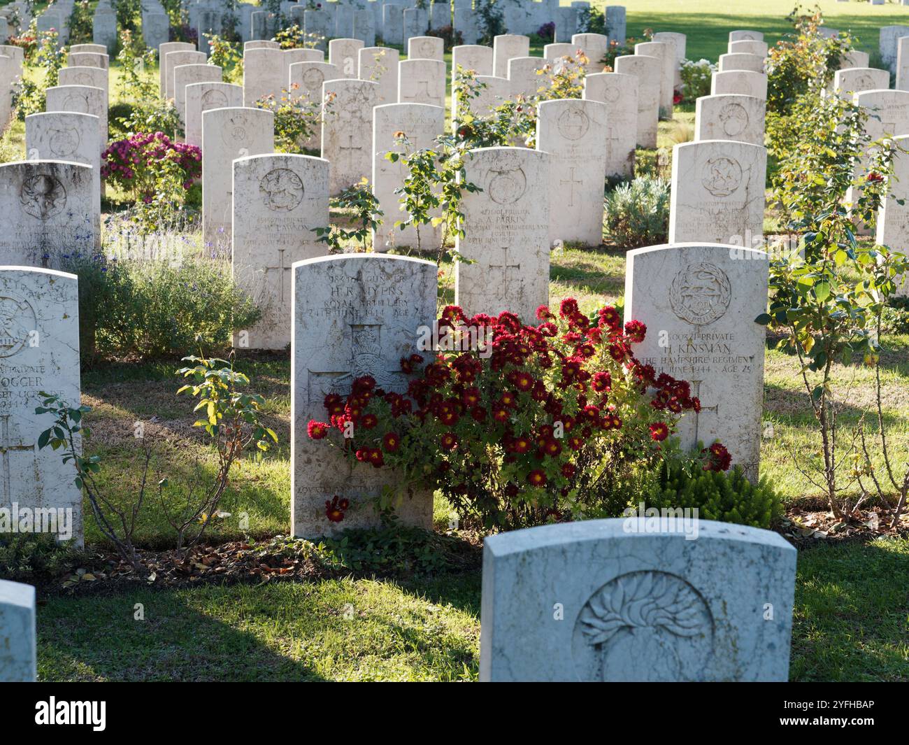 Cimetière de guerre de Bolsena près de Bolsena, région du Latium, Italie. 3 novembre 2024 Banque D'Images