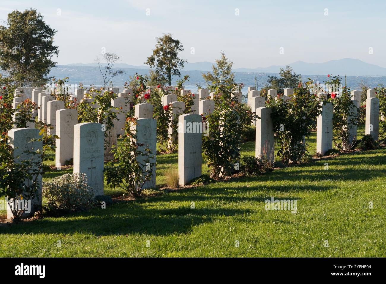 Cimetière de guerre de Bolsena près de Bolsena, région du Latium, Italie. 3 novembre 2024 Banque D'Images