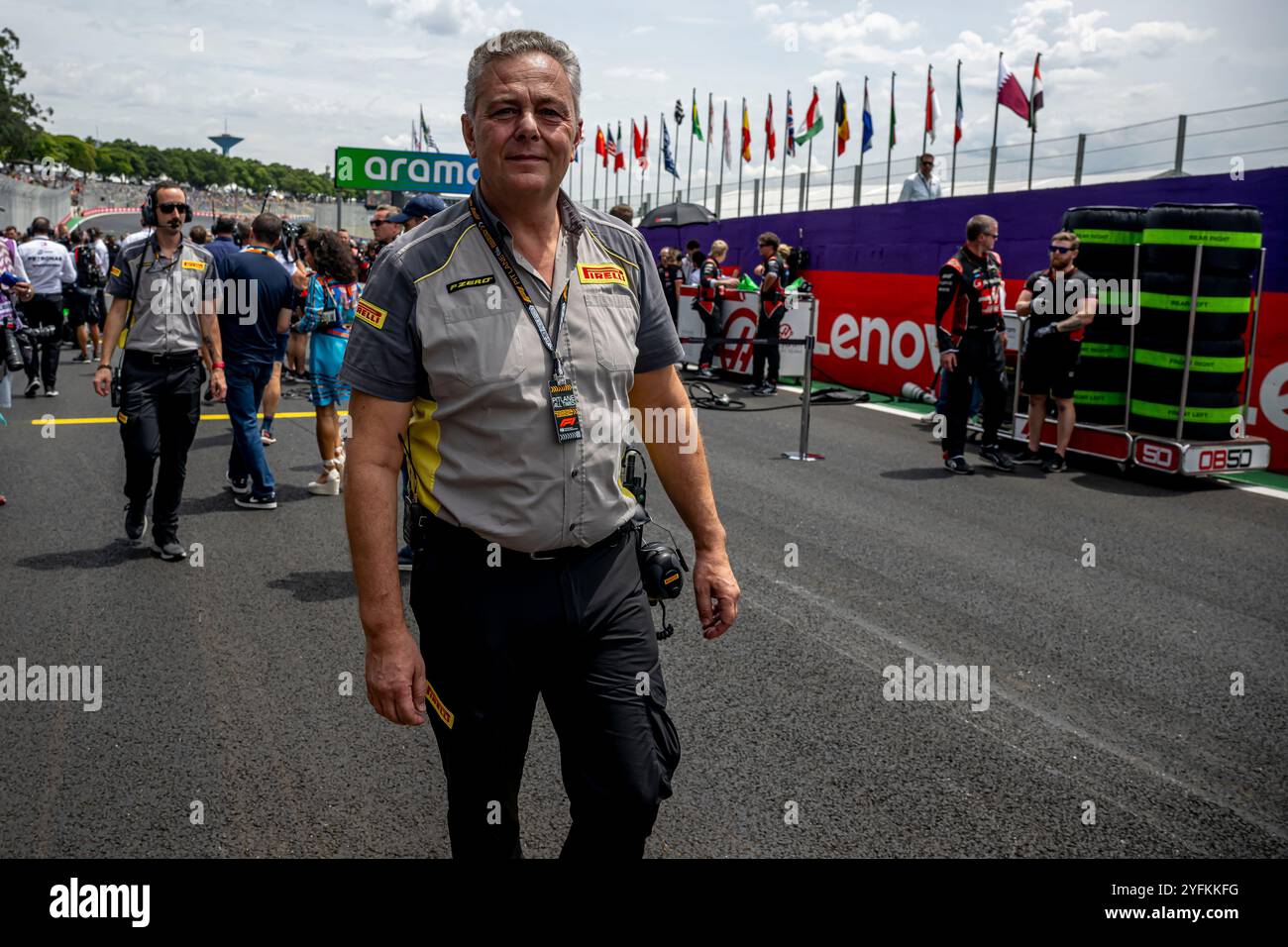 Sao Paulo, Brésil, 02 novembre 2024, Mario Isola, Directeur du sport automobile de Pirelli, participe au Sao Paulo Grand Prix Sprint Race 2024, qui se déroule à Sao Paulo, Brésil. Crédit : Michael Potts/Alamy Live News Banque D'Images