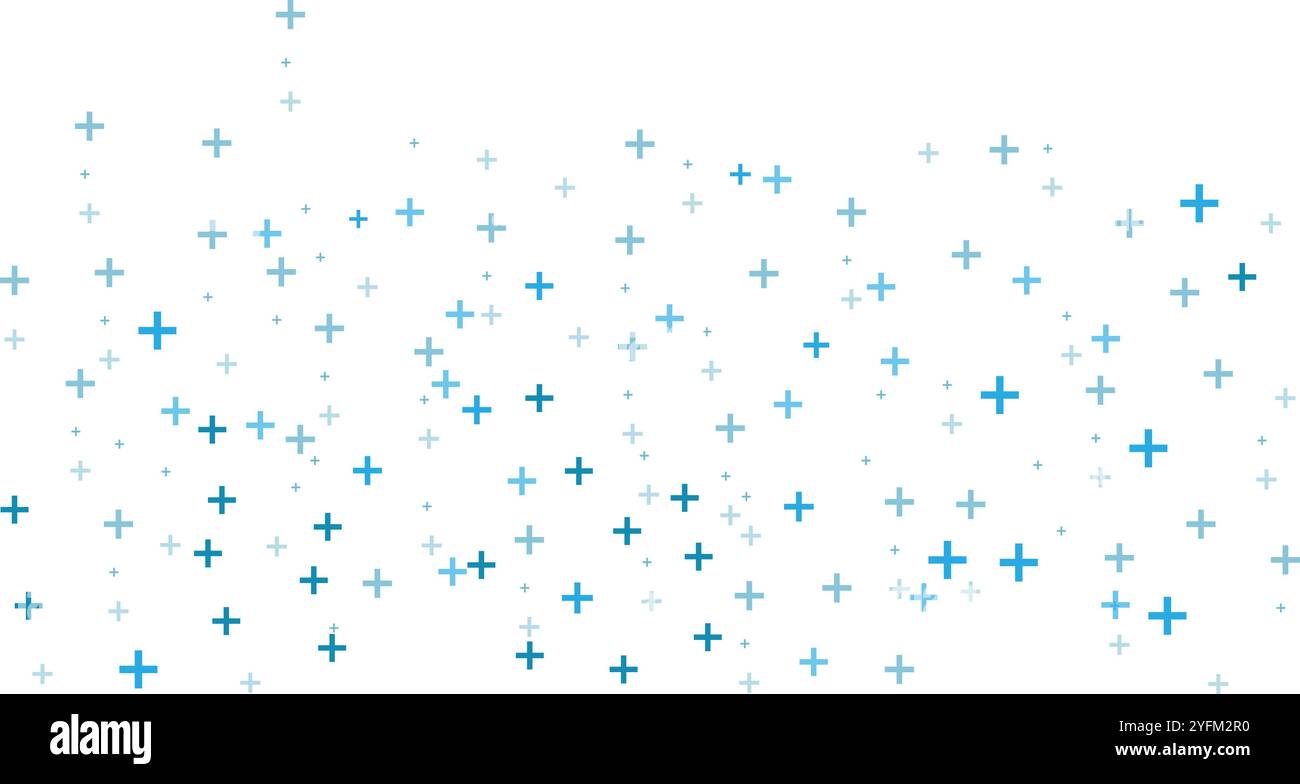 Motif de symboles abstrait plus avec dégradé de couleurs subtil. Illustration de Vecteur