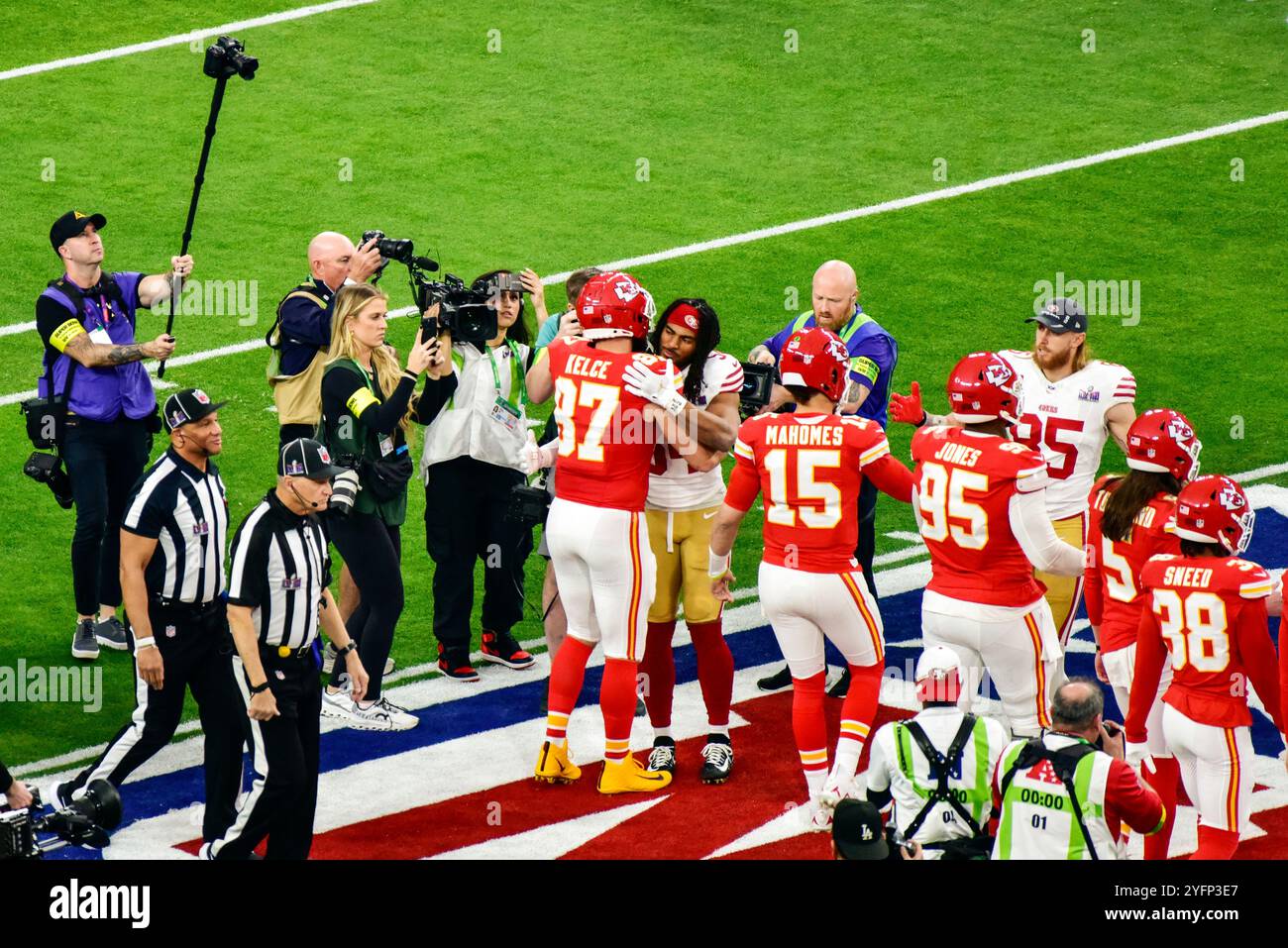 Las Vegas, Nevada, États-Unis, 11 février 2024 - Super Bowl LVIII au stade Allegiant de Las Vegas, Nevada, États-Unis. Crédit : Ken Howard/Alamy Banque D'Images Las Vegas, Nevada, États-Unis, 11 février 2024 - Super Bowl LVIII au stade Allegiant de Las Vegas, Nevada, États-Unis. Crédit : Ken Howard/Alamy Banque D'Images