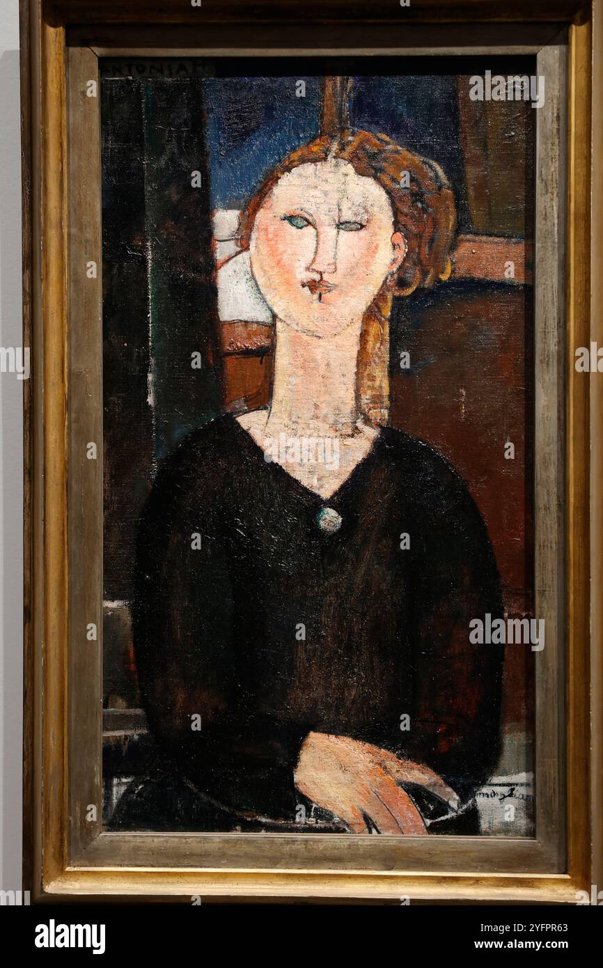 Musée de l'Orangerie, Paris, France. Amedeo Modigliani, Antonia, vers 1915 Banque D'Images