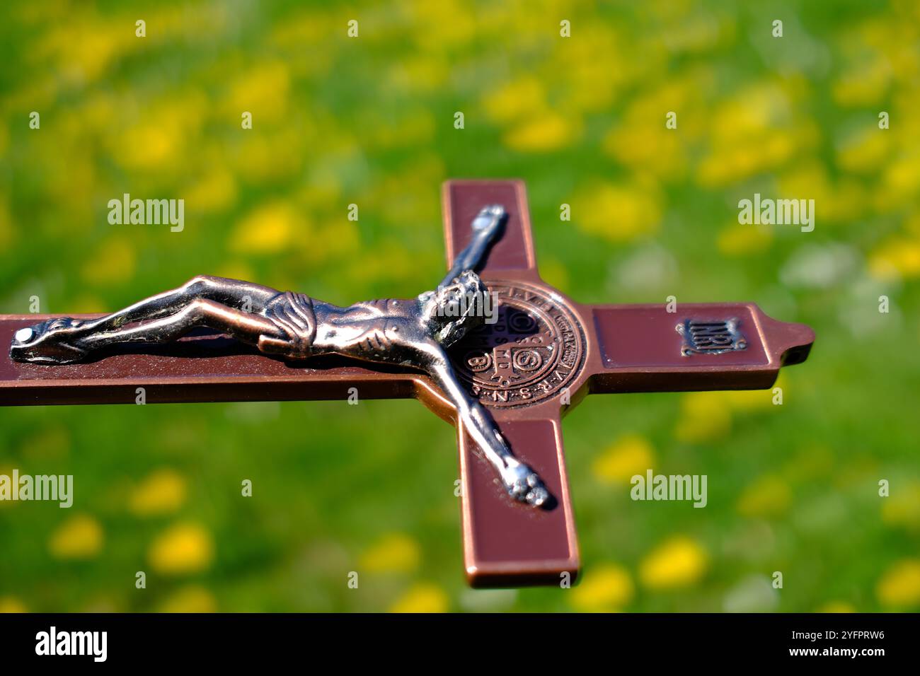 Crucifix. Jésus sur la croix. Banque D'Images