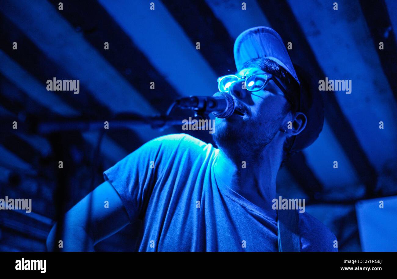 Traams en direct au Shipping Forecast, Liverpool Banque D'Images